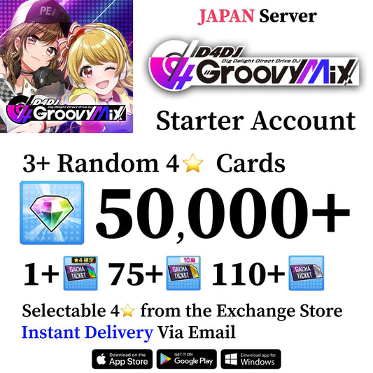 D4DJ Reroll Account 50.000+ Gems [BUY 2 GET 3]