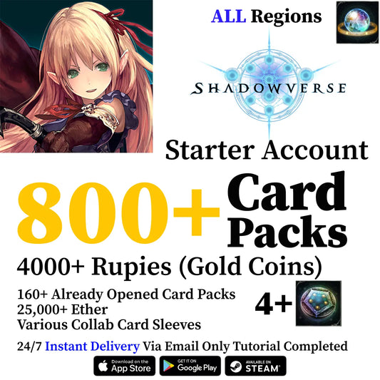 Shadowverse CCG Starter Account with 800+ Card Packs
