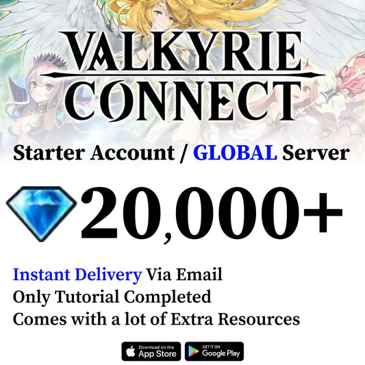 Valkyrie Connect Starter Account with 25000+ Gems [Global]